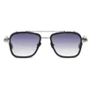 John Dalia Bold Square Frame Sunglasses With Gradient Lenses In Multi