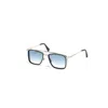 John Dalia Brad Rectangular Frame Sunglasses With Gradient Blue Tint In Orange