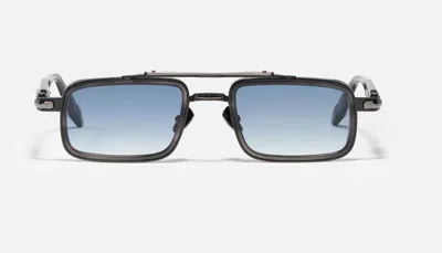 John Dalia Danec426 Rectangle-frame Sunglasses In Black