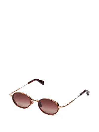John Dalia Eddie Sunglasses In Brown