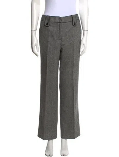 Pre-owned John Dalia Flared Pants In Grey