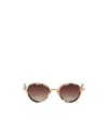 John Dalia Full Frame Sunglasses In Red