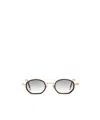 John Dalia Full Frame Sunglasses In White