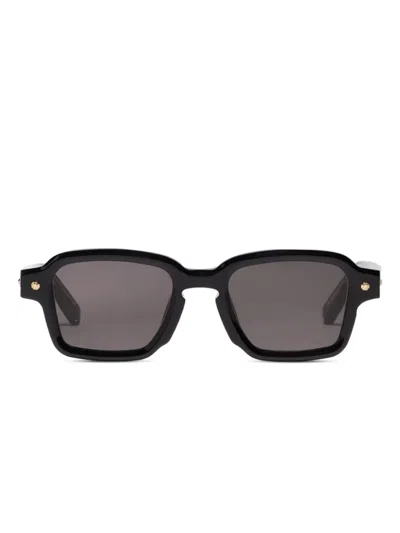 John Dalia Geometric-frame Sunglasses In Black