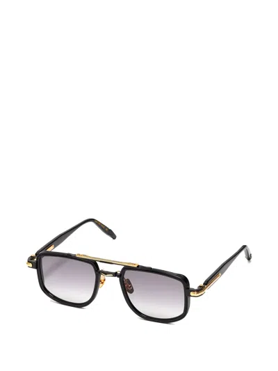 John Dalia Kaï Square-frame Sunglasses In Black