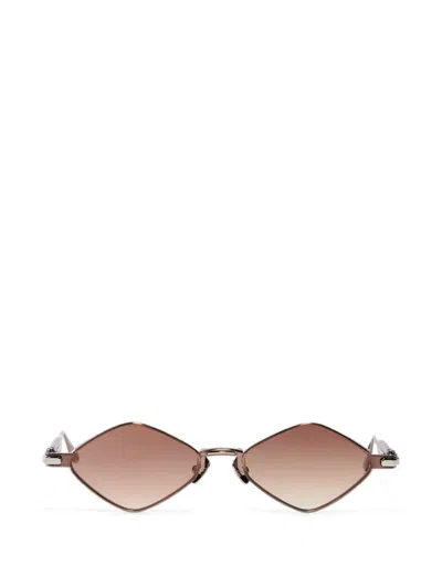 John Dalia Lana Geometric-frame Sunglasses In Brown