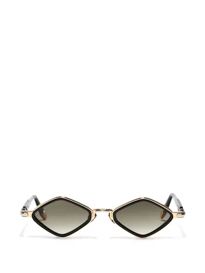 John Dalia Lana Geometric-frame Sunglasses In Gold