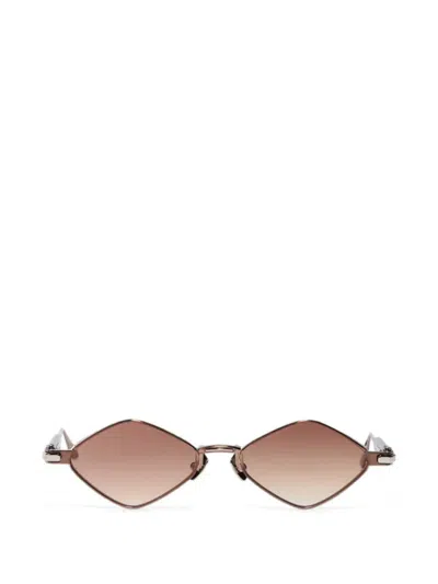 John Dalia Lana Geometric-frame Sunglasses In Taupe