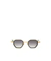 John Dalia Octagonal Sunglasses In Gray