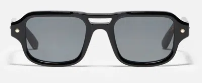 John Dalia P14 Sunglasses In Black