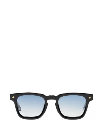 John Dalia P16 Square-frame Sunglasses In Black