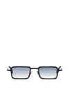 John Dalia Pierce Rectangle-frame Sunglasses In Black