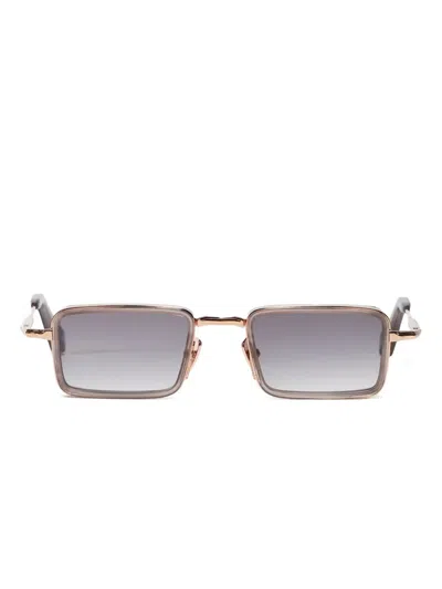 John Dalia Pierce Square-frame Sunglasses In Gold