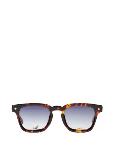 John Dalia Project 16 Square-frame Sunglasses In Brown