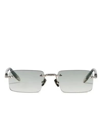 John Dalia R01 Geometric-framesunglasses In Silver