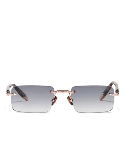 John Dalia R01 Tortoiseshell Sunglasses In Gold