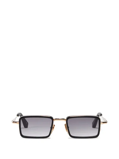 John Dalia Rectangle Sunglasses In Black