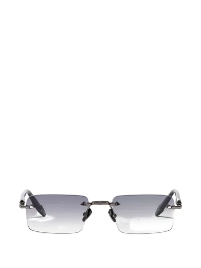 John Dalia Rectangle Sunglasses In Silver