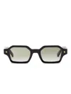 John Dalia Rectangular-frame Sunglasses In Black