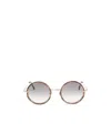 John Dalia Round Sunglasses In Gray