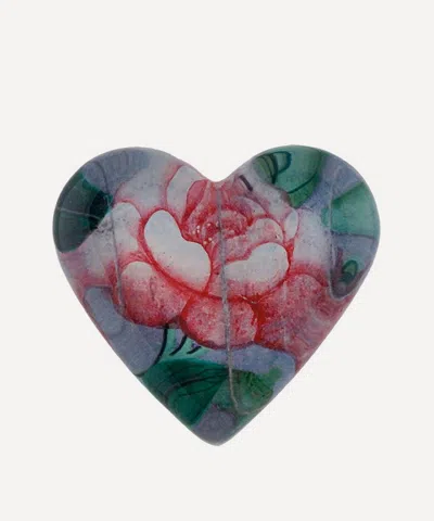 John Derian 18c Fan Detail Faded Rose Charm