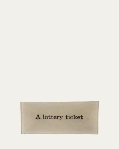 John Derian A Lottery Ticket Rectangular Tray