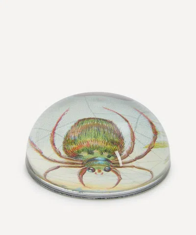 John Derian Big Spider Web Dome Paperweight In Animal Print
