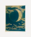 John Derian The Moon Blue Crescent Rectangular Tray