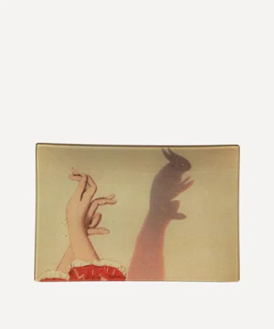 John Derian Bunny Shadow Puppet Tray