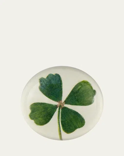 John Derian Clover Dome Paperweight In Multi