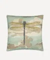 John Derian Dragonfly Over Clouds Cushion