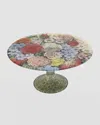 JOHN DERIAN FLORAL BOUQUET STACKING CAKE PEDESTAL