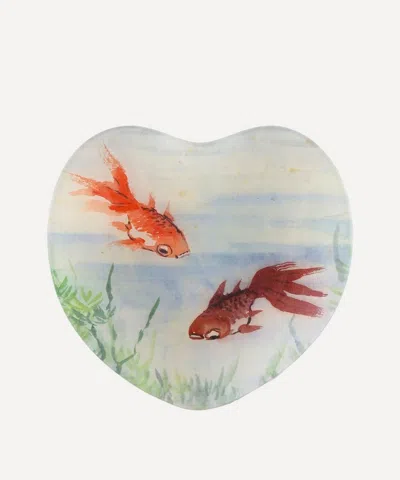 John Derian Gold Fish Heart Dish