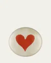 John Derian Heart Dome Paperweight In Multi