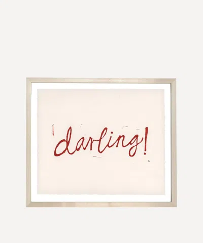 John Derian Hugo Guinness Darling In Red Unframed Print