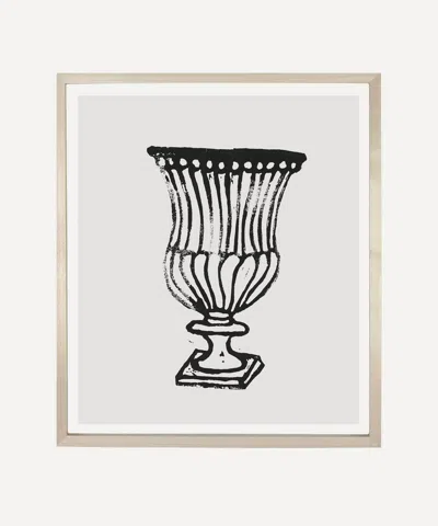 John Derian Hugo Guinness Urn Linocut Unframed Print