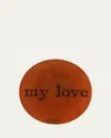 John Derian My Love Red Decorative Plate In Red