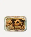 John Derian Pig On Farm Dotted Edge Paperweight