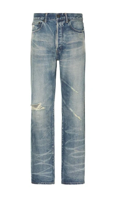 John Elliott Wyatt Jeans In Denim Dark Blue