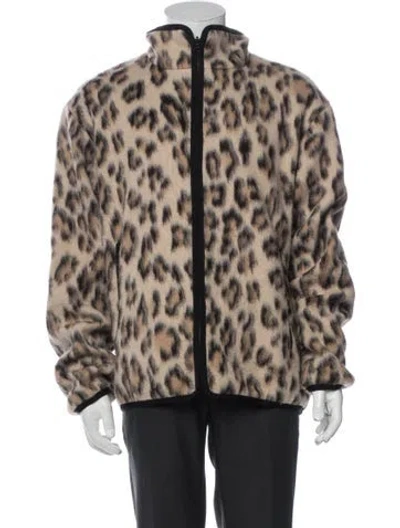 Pre-owned John Elliott Animal Print Jacket In Brown/neutrals