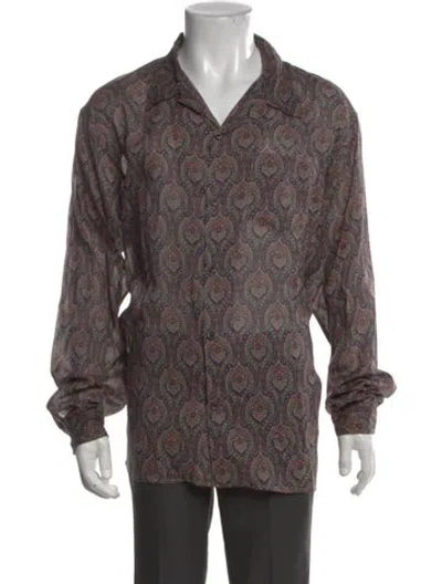 Pre-owned John Elliott Animal Print Long Sleeve Shirt In Neutral