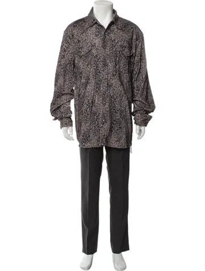 Pre-owned John Elliott Animal Print Overcoat In Multi