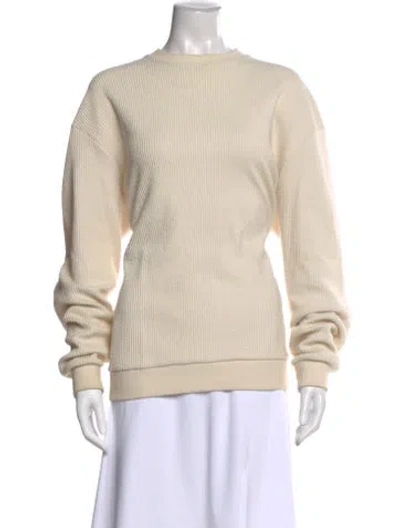 Pre-owned John Elliott Bateau Neckline Sweater In Neutral