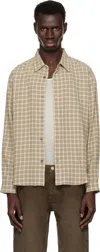 John Elliott Cloak Regular Fit Cotton Shirt In Prato Check