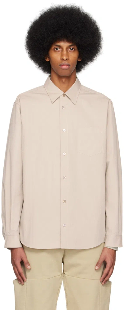 John Elliott Beige Cloak Shirt In Cairo