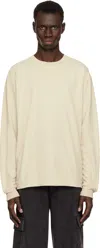 John Elliott Beige Ls University T-shirt In Dune