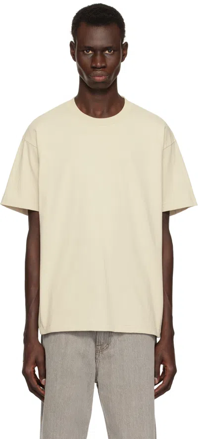 John Elliott Beige University T-shirt In Dune