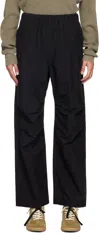 John Elliott Black Himalayan Parachute Trousers In Black