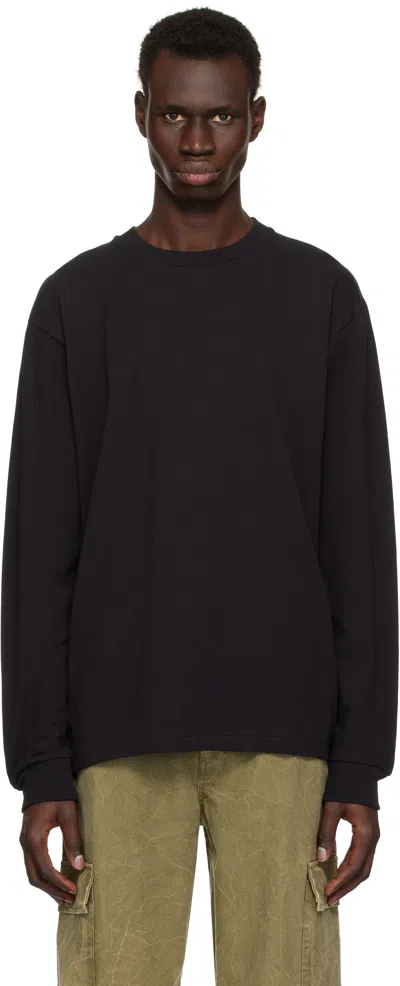 John Elliott Black Ls University T-shirt