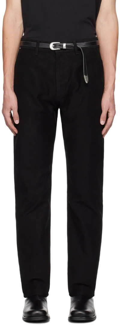 John Elliott Black Moleskin Trousers
